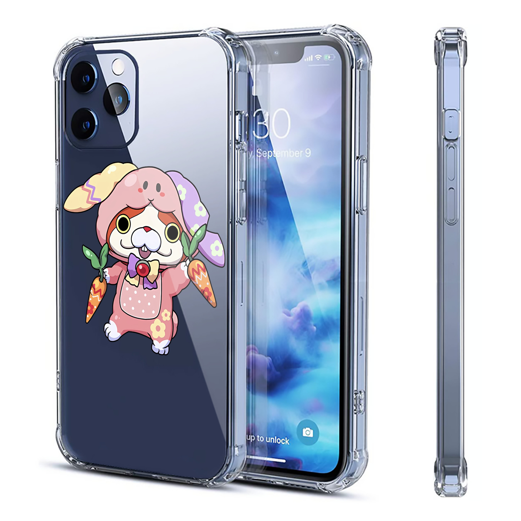 （画像用） 妖怪ウォッチ Yo-kai Watch 【iPhone 12シリーズ対応】透明スマホケース（クリアソフトケース）